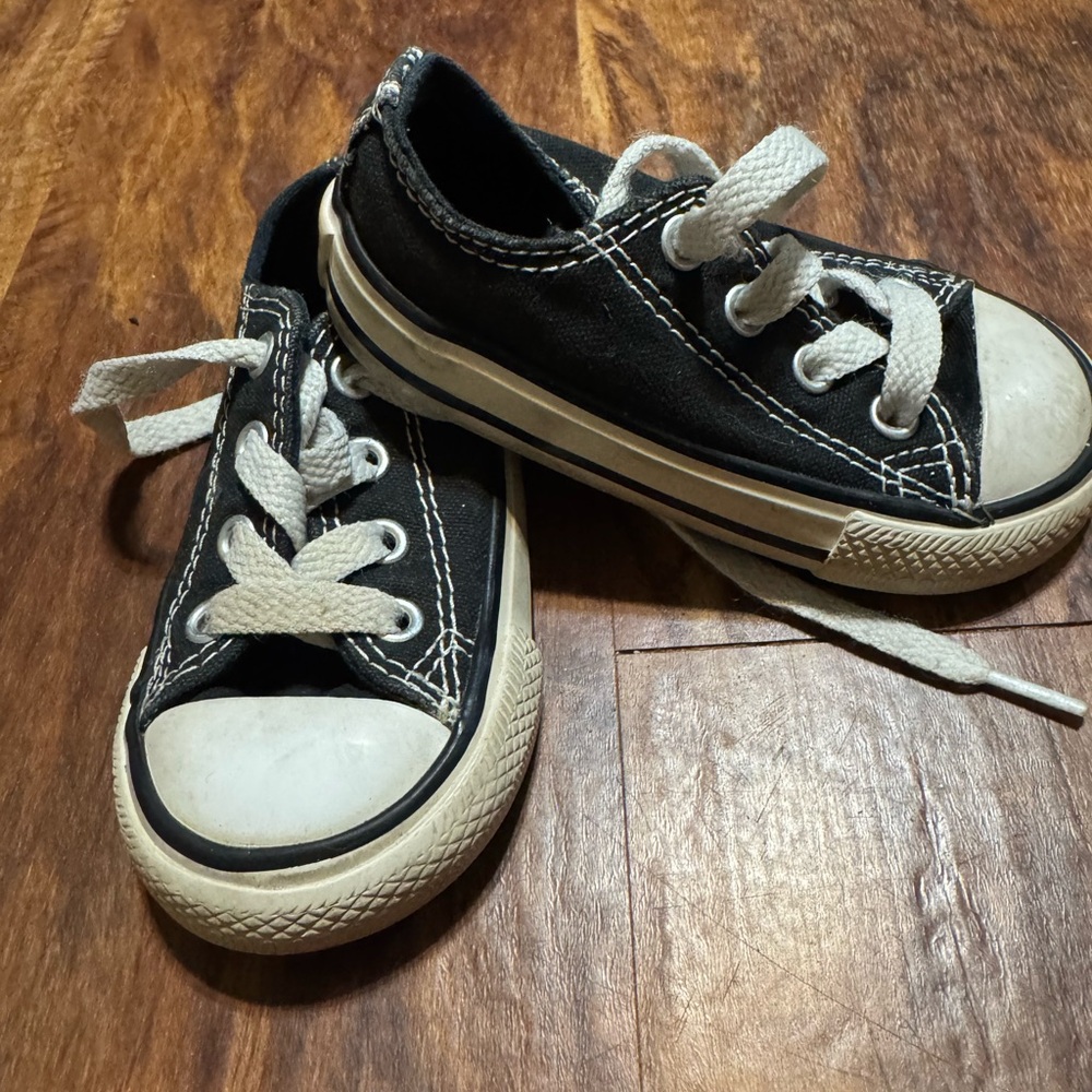 Converse Kids Black and White Sneakers